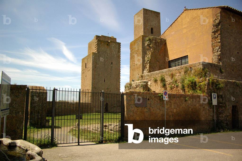 San Pietro church, Tuscania, Lazio, Italy
