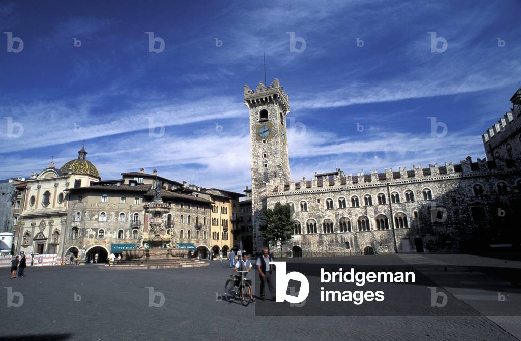 Pretorio palace, Piazza Duomo, Trento, Trentino Alto Adige, Italy
