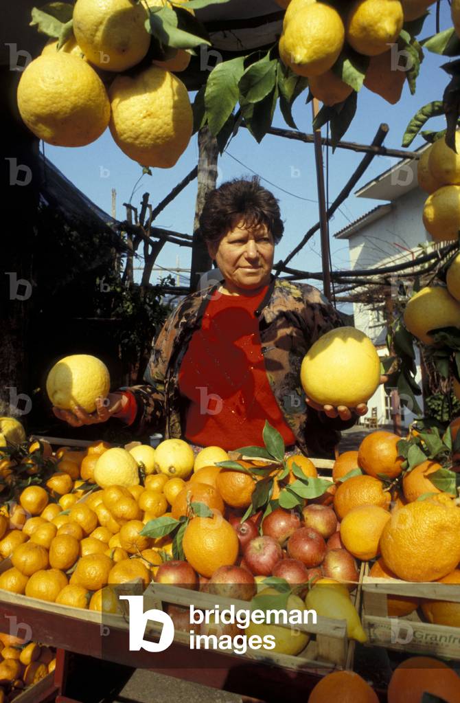Fruit market, Amalfi, Campania, Italy