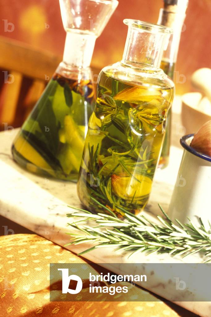 Oil with hot pepper and garlic, Italy