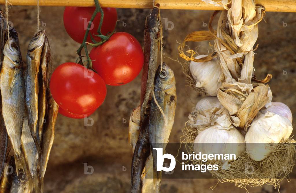 Dried fishes, Pantelleria, Sicily, Italy