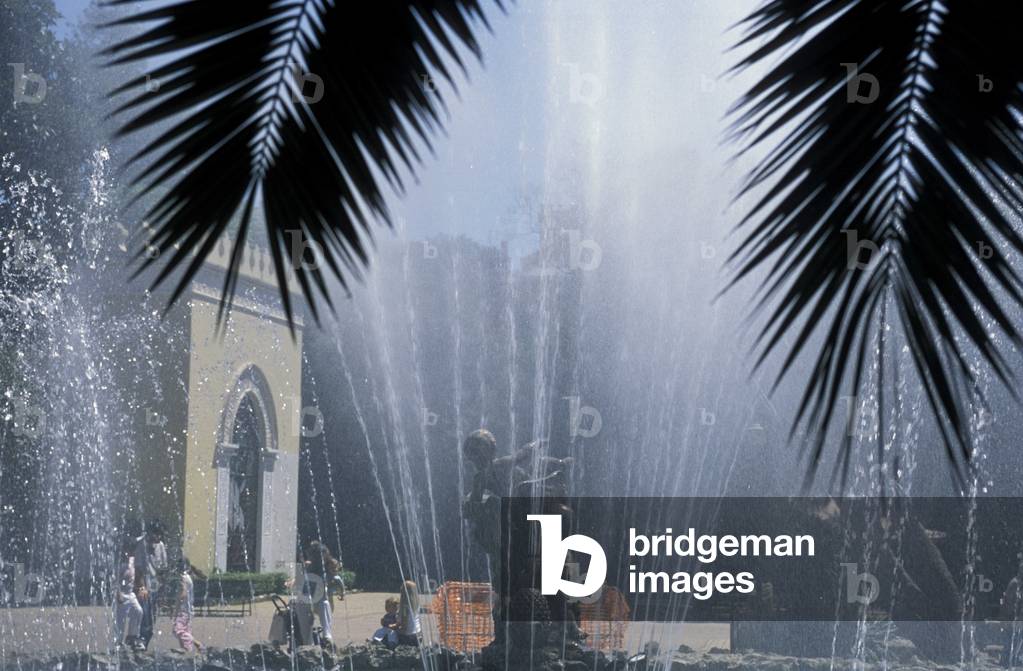 Fountain of the English Garden, Palermo, Sicily, Italy