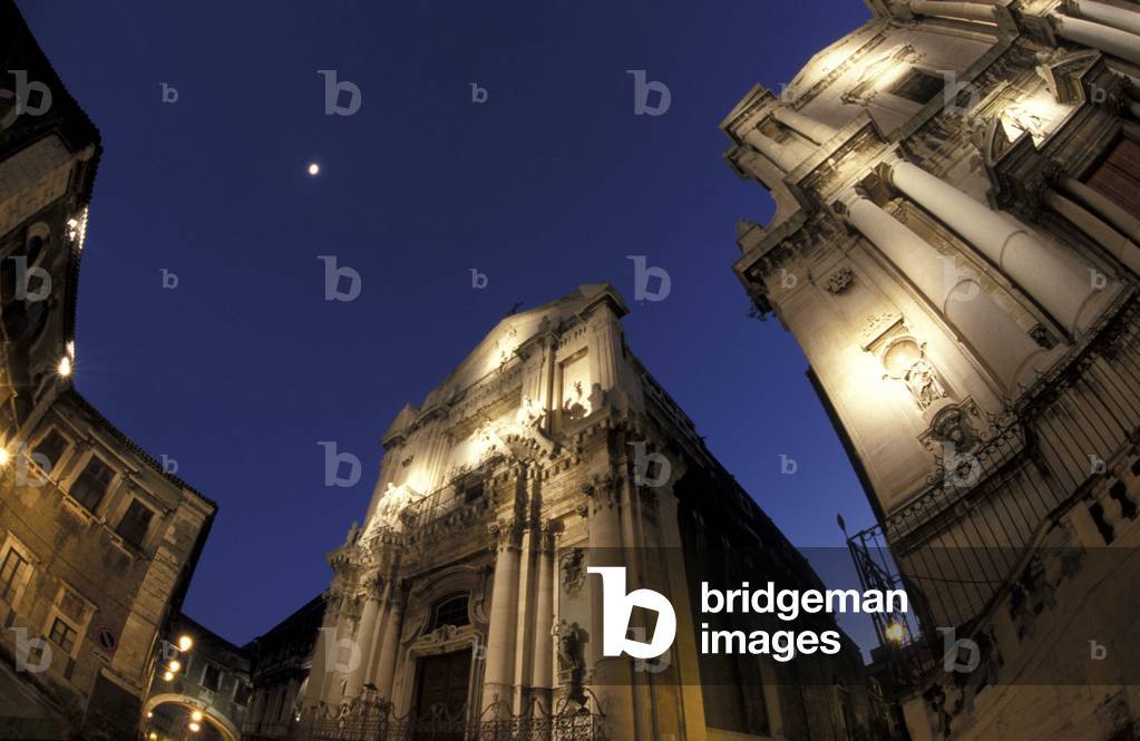 San Benedetto and San Francesco church, Catania, Sicily, Italy
