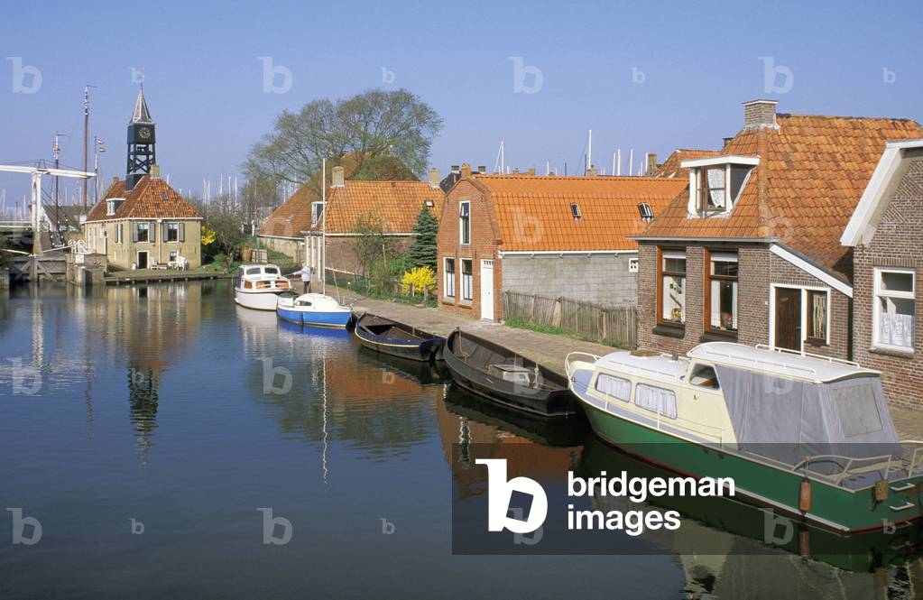 village partial view, hindeloopen, holland