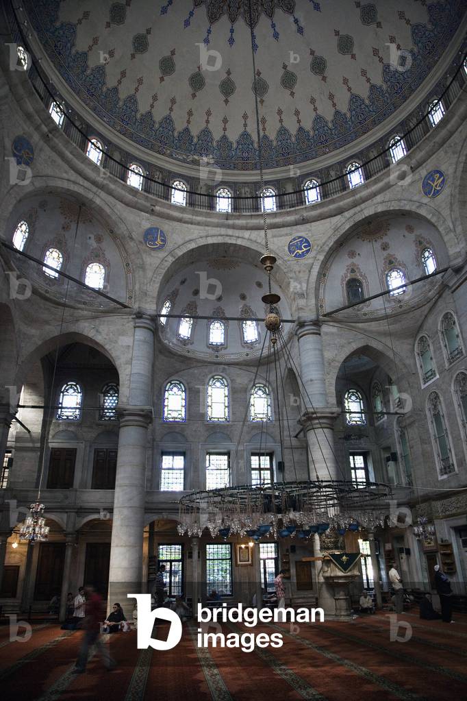 Interior of the Eyüp Sultan Mosque, Istanbul, Turkey, Europe