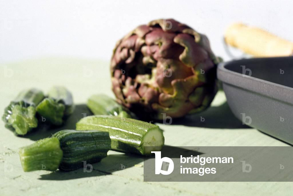Artichoke and zucchini, Italy