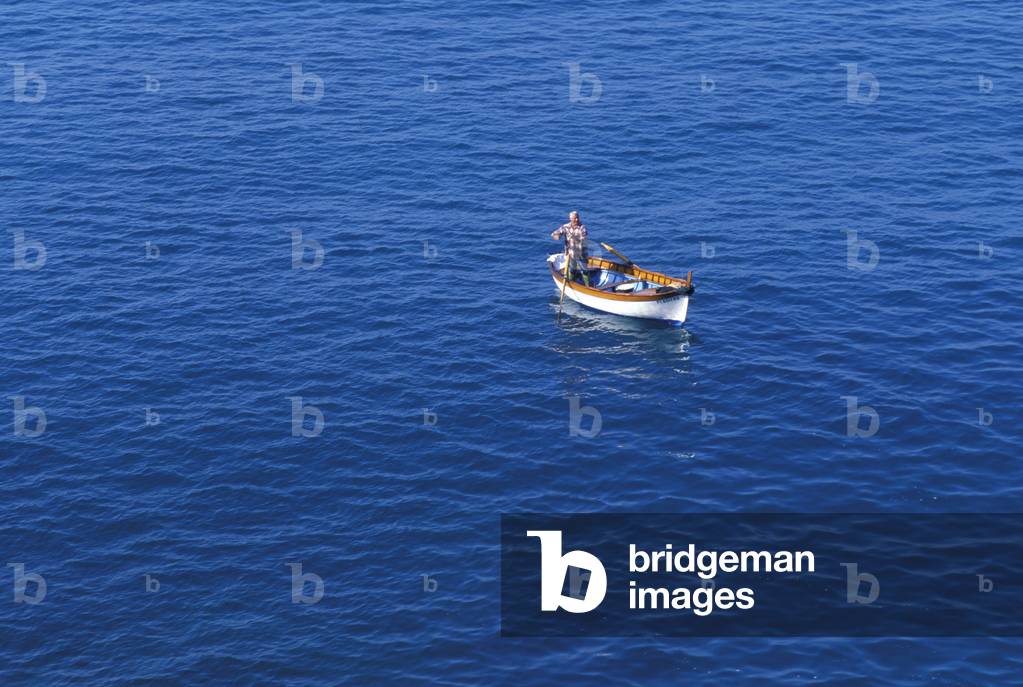 Fisherman, Cinque Terre, Ligury, Italy