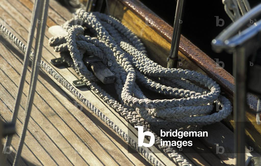 Rope, Prada Veteran Boat Rally, Porto Cervo, Sardegna, Italy.