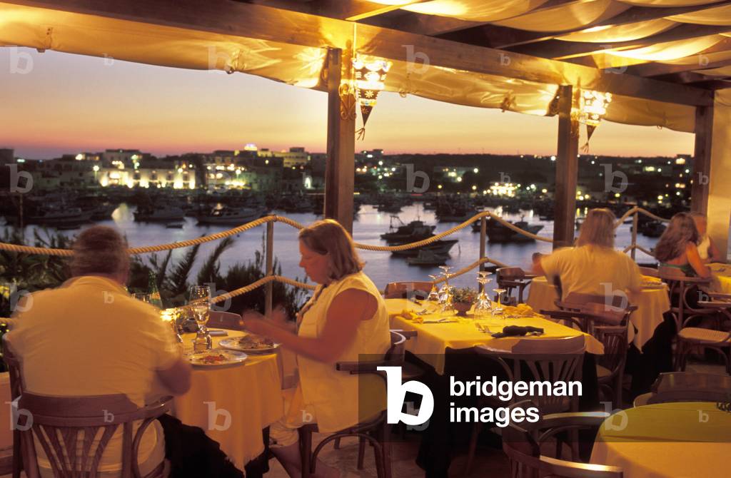 Il Saraceno restaurant, Lampedusa island, Sicily, Italy