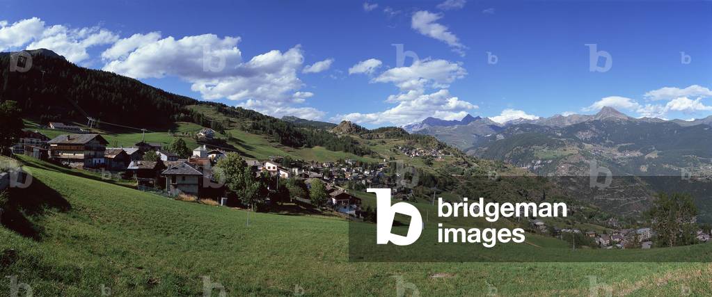 Summer landscape, Torgnon, Valle d'Aosta, Italy
