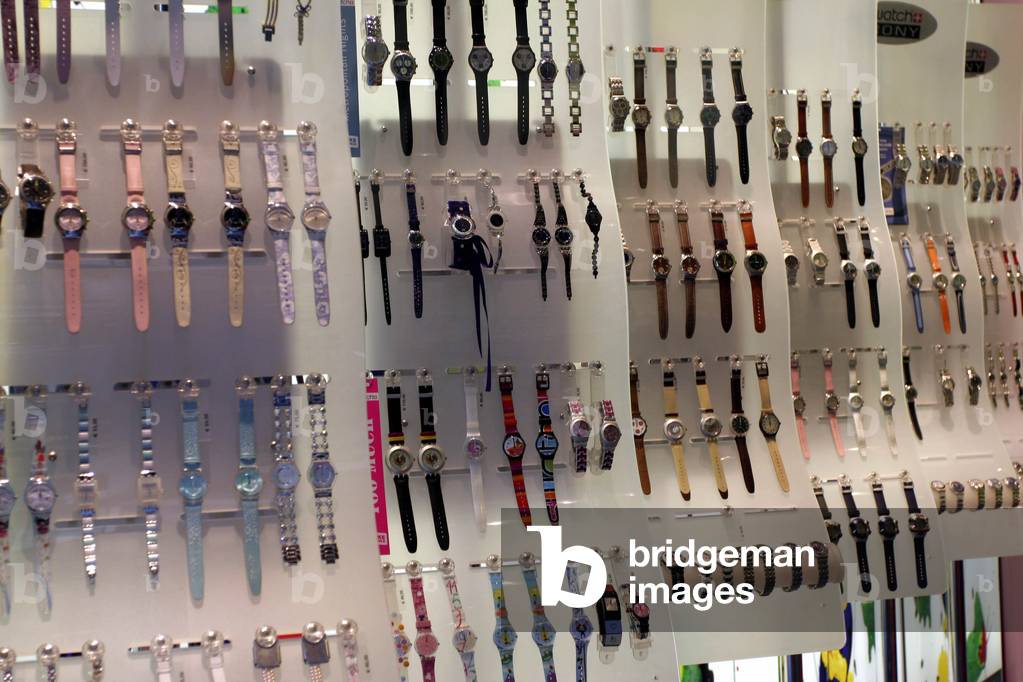 Swatch shop, Milan, Lombardy, Italy