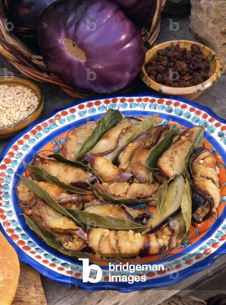 Eggplant alla beccafico, Sicily, Italy