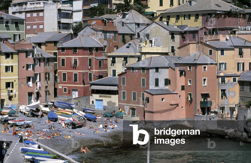 Cityscape, Boccadasse, Genoa, Ligury, Italy