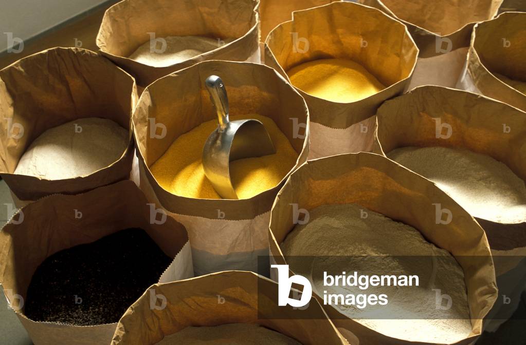 Kind of flours, Teglio, Lombardy, Italy