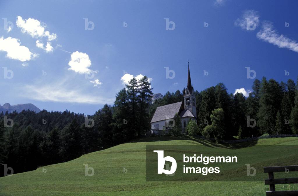 Santa Giuliana church, Vigo di Fassa, Val di Fassa, Trentino Alto-Adige, Italy