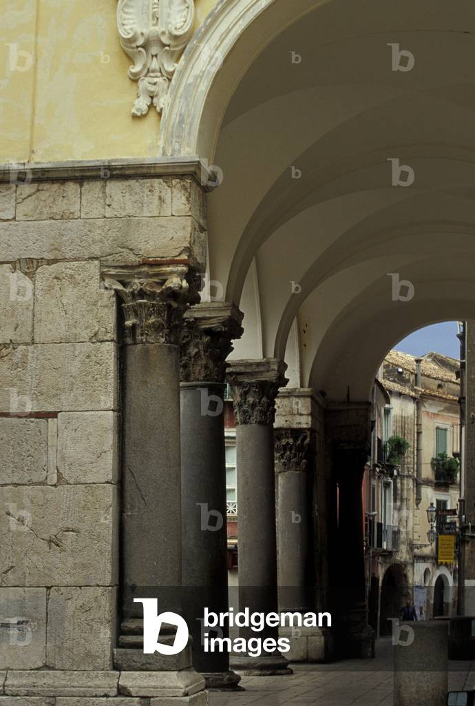 Pronaos of the Duomo, Sant'Agata de 'Goti, Campania, Italy