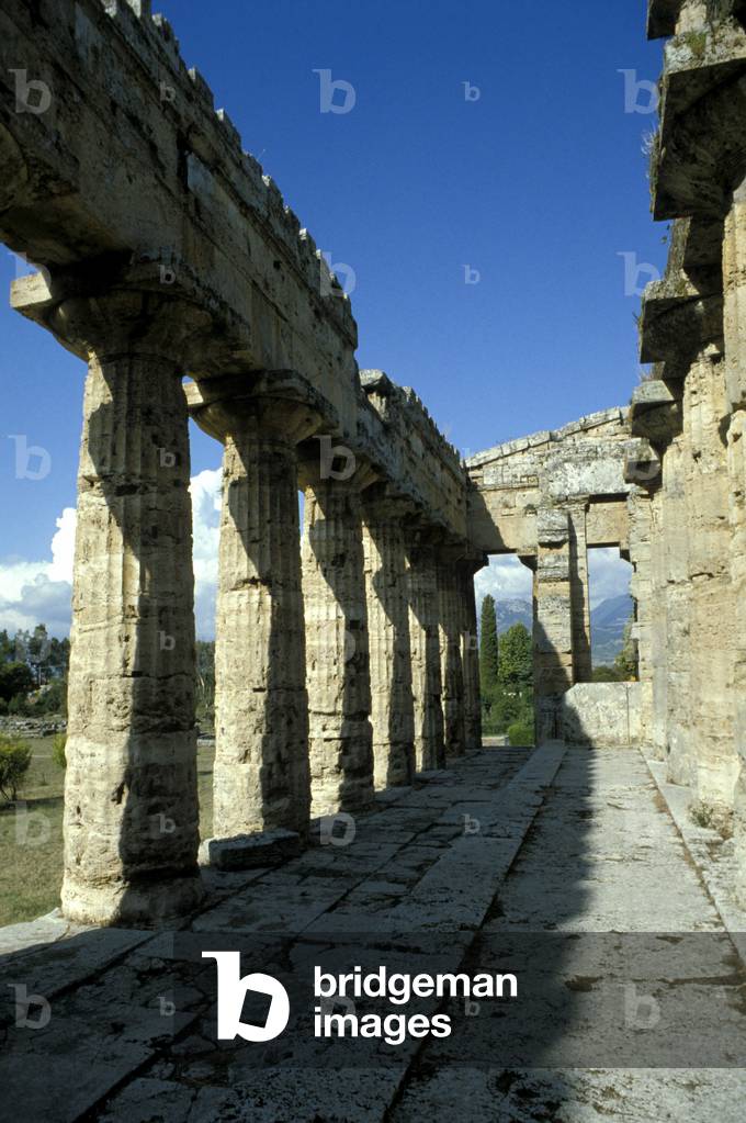 Temple dedicated to Neptune, Paestum, Campania, Italy