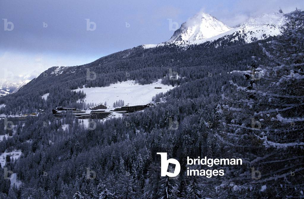 Landscape, Pila, Valle d'Aosta, Italy