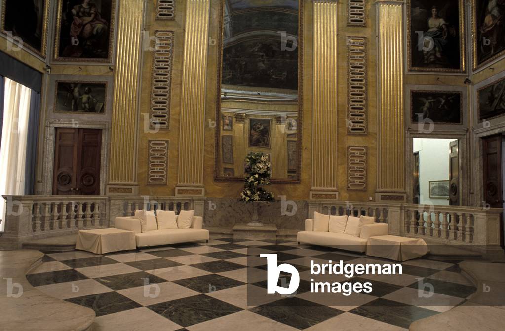 Minor Consiglio hall, Palazzo Ducale, Genoa, Ligury, Italy