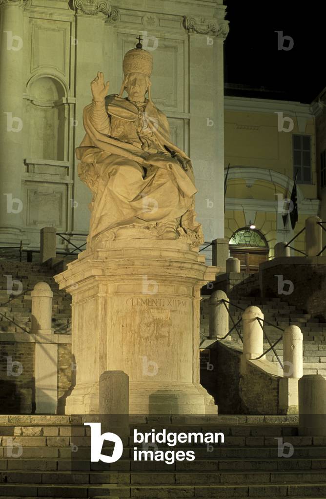Clemente XII monument, Piazza del Papa, Ancona, Marche, Italy.