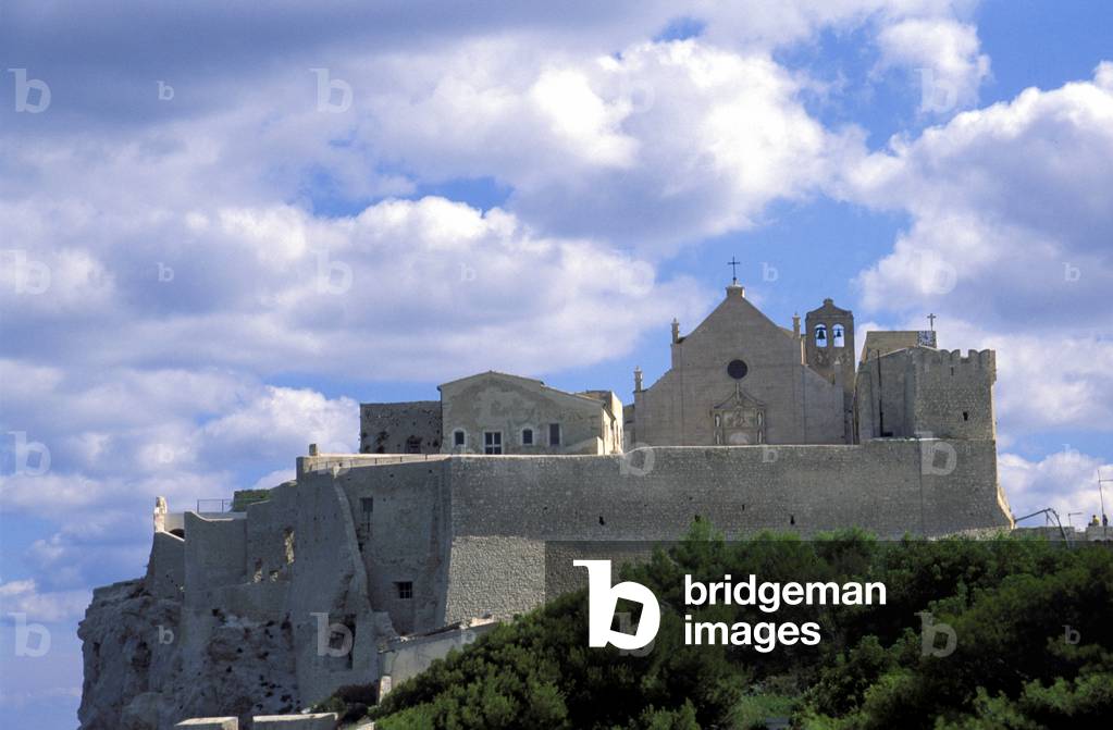 Santa Maria a mare abbey, San Nicola island, Puglia, Italy.