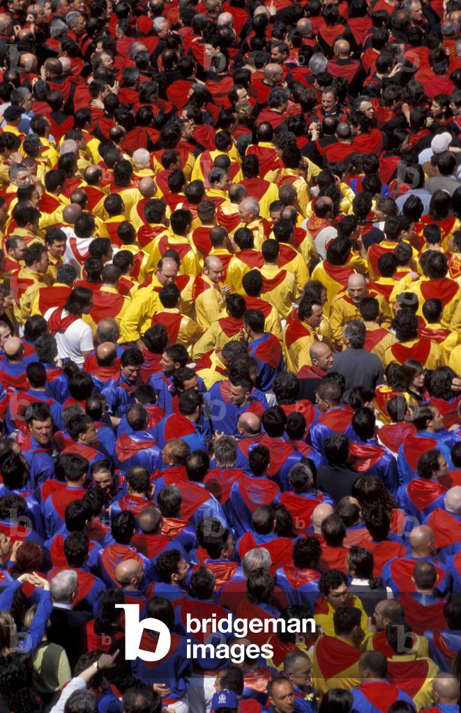 La corsa dei ceri, Piazza del Comune, Gubbio, Umbria, Italy