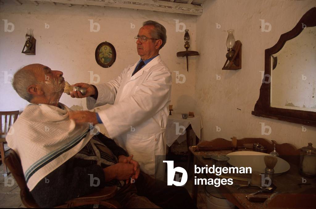 Barber, Handicraft Museum, Custonaci, Sicily, Italy