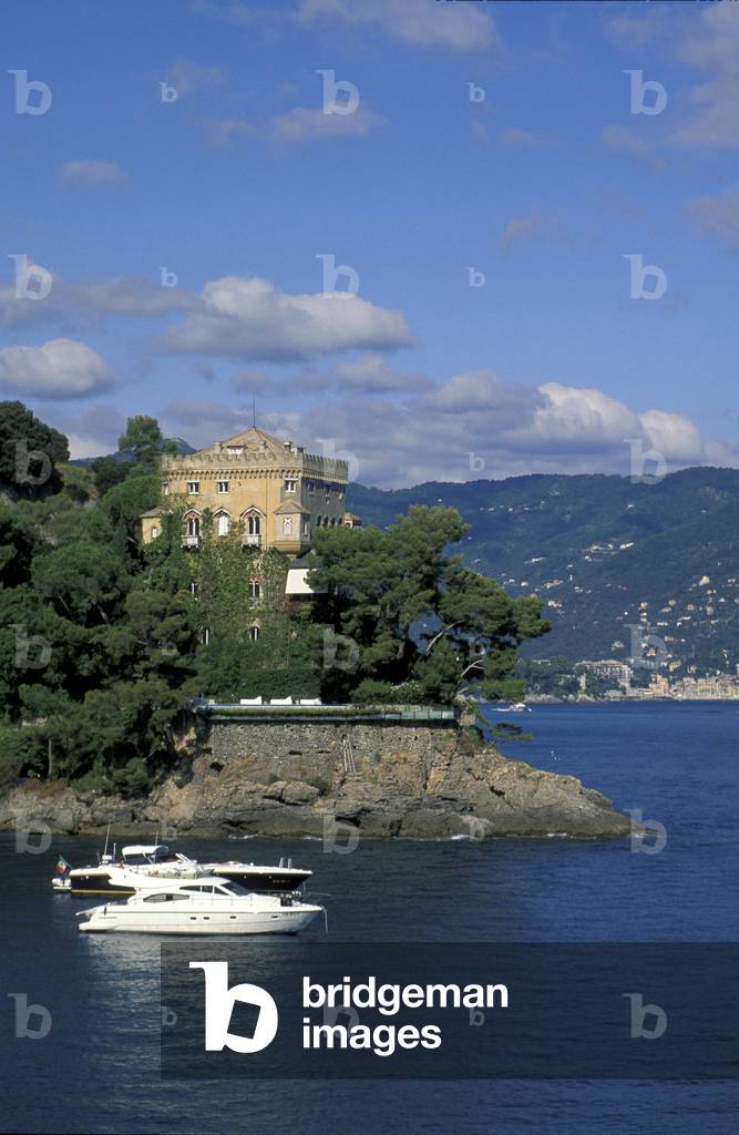 Castle of Paraggi, Portofino, Genoa, Liguria, Italy