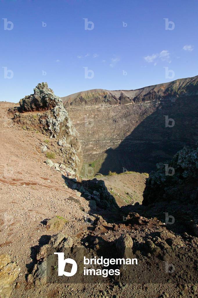 Crater, Vesuvio volcano, Naples, Campania, Italy