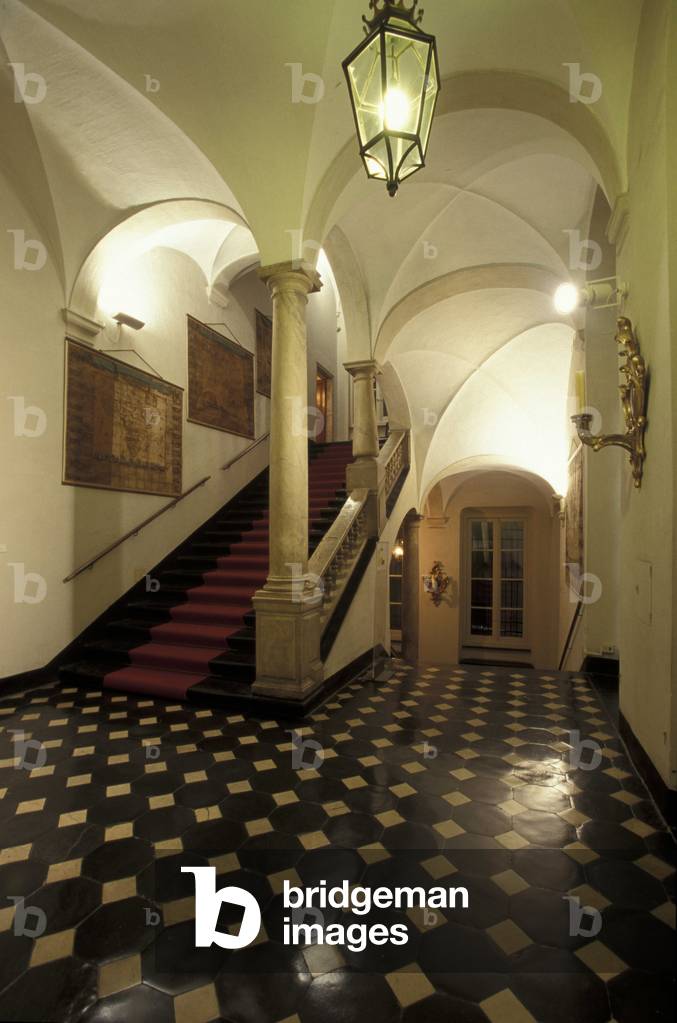 Main staircase, Palazzo Spinola, Genoa, Liguria, Italy