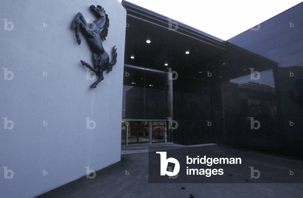 Entrance, Galleria Ferrari museum, Maranello, Emilia Romagna, Italy