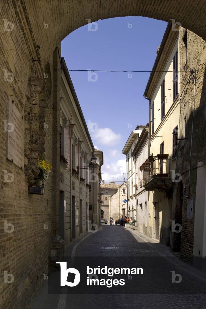 Foreshortening, Historic centre, Atri, Abruzzo, Italy
