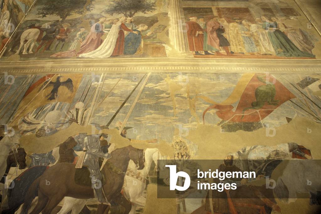 Fresco, San Francesco basilica, Arezzo, Tuscany, Italy
