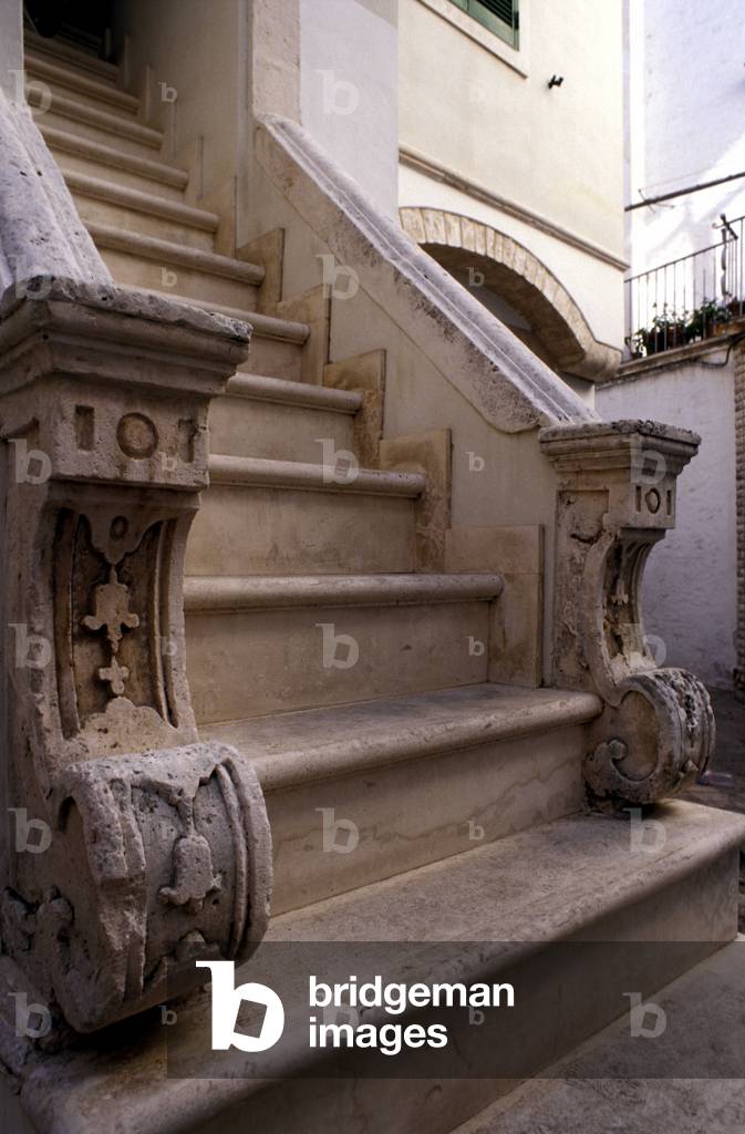 Stepstairs, Locorotondo, Val d'Itria, Puglia, Italy