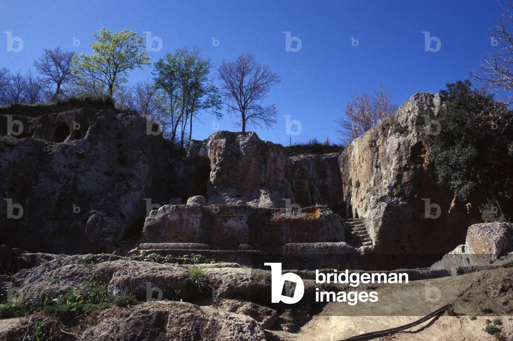 Ildebranda tomb, Sovana, Tuscany, Italy
