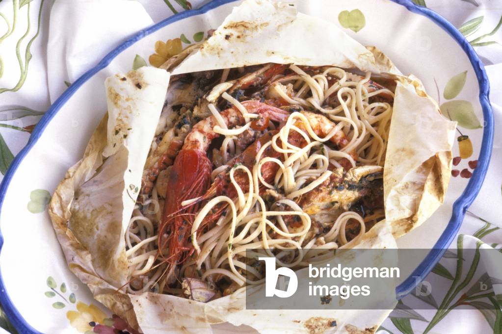 Linguine with seafoof, Hotel San Pietro, Positano, Campania, Italy