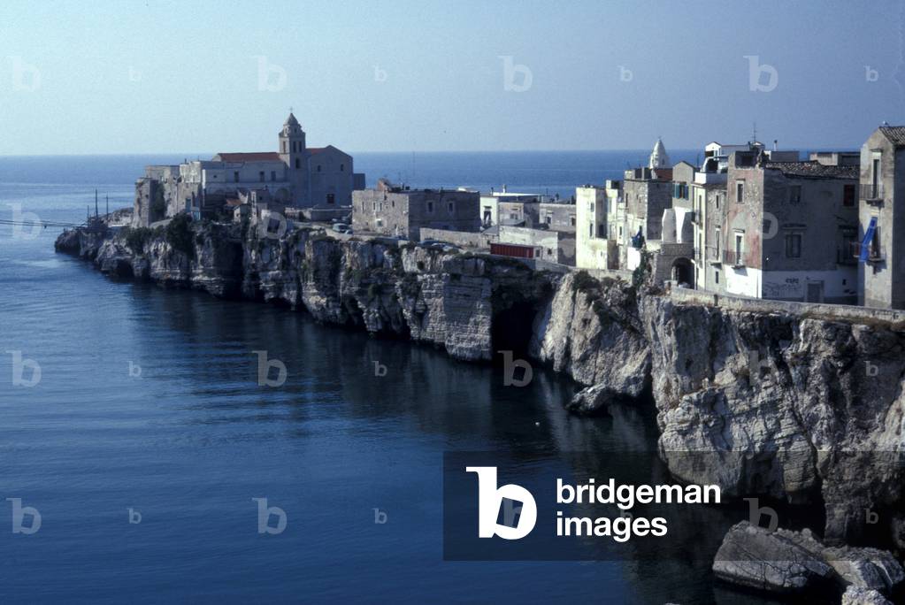 Cityscape of Vieste, Gargano national park, Puglia, Italy.