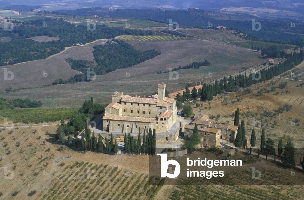 Castle, Montalcino, Tuscany, Italy