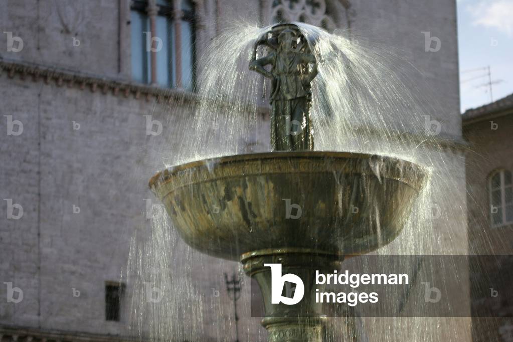 Maggiore fountain, IV November square, Perugia, Umbria, Italy