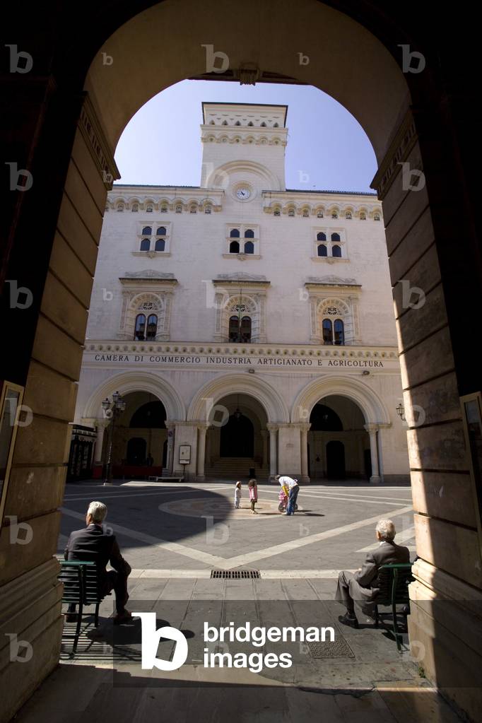 Gian Battista Vico square, Chieti, Abruzzo, Italy