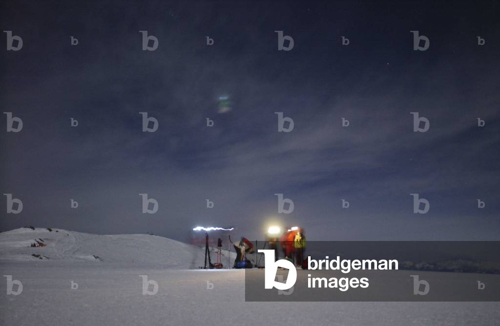 Alpinists, Valle Ellero, Piedmont, Italy