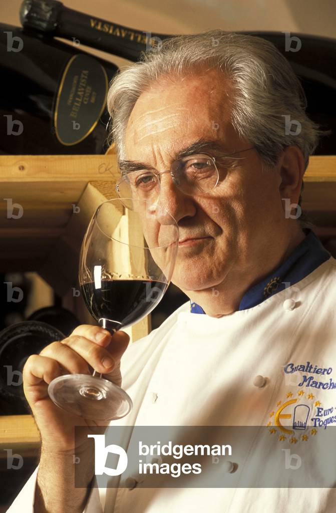 Gualtiero Marchesi chef, L'Albereta restaurant, Erbusco, Lombardy, Italy