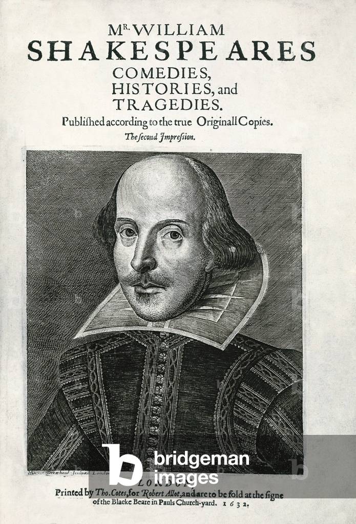 SHAKESPEARE, William (1564-1616). Englischer Dichter und Dramatiker. Titelseite aus einer Ausgabe von „Komödie