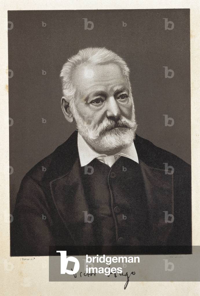 Hugo, Victor (1802-1885). Französischer romantischer Schriftsteller. Litografie