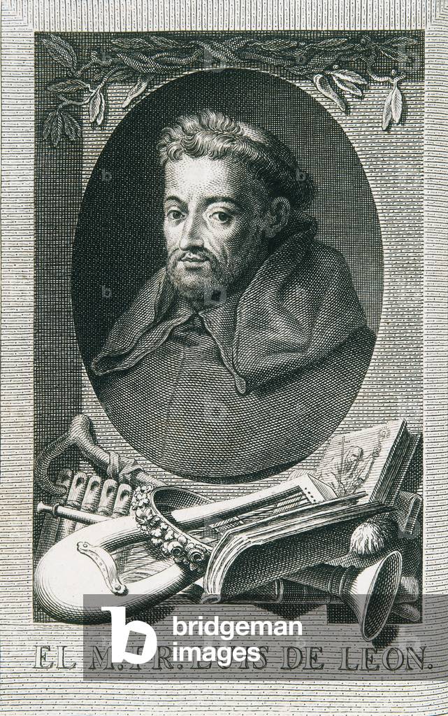 Porträt von Fray Luis de Leon. 1771 (Kupferstich)