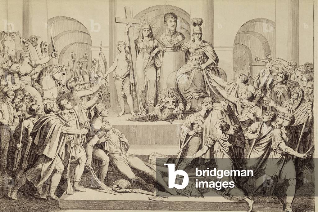 "NAPOLEON ich Bonaparte (1769-1821). Französischer Militär und Politiker", b/w