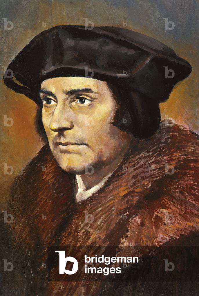 MORE, Sir Thomas (1478-1535). Englischer Politiker, Humanist und Schriftsteller. Englischer Politiker, Humanis
