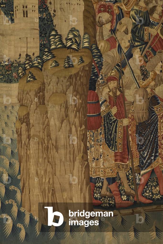 Immagine di Arazzo "La caduta di Tangeri" 1472 di Pasquier Grenier