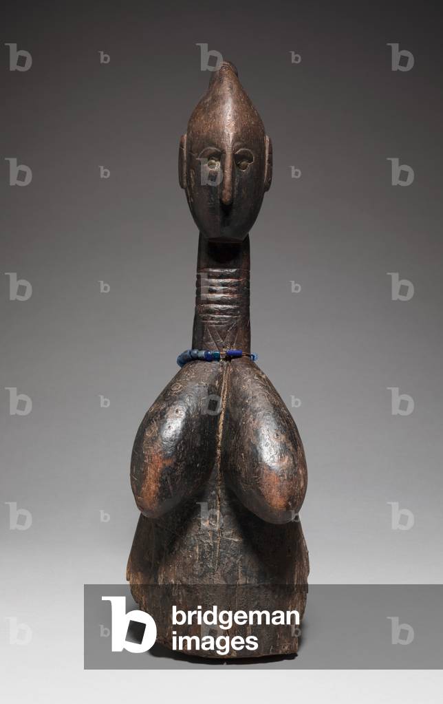Bust Headdress, early-mid 1900s (wood, metal, beads, fiber)
