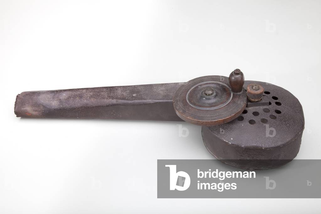 Fire Bellows, c.1800 (metal and mahogany)